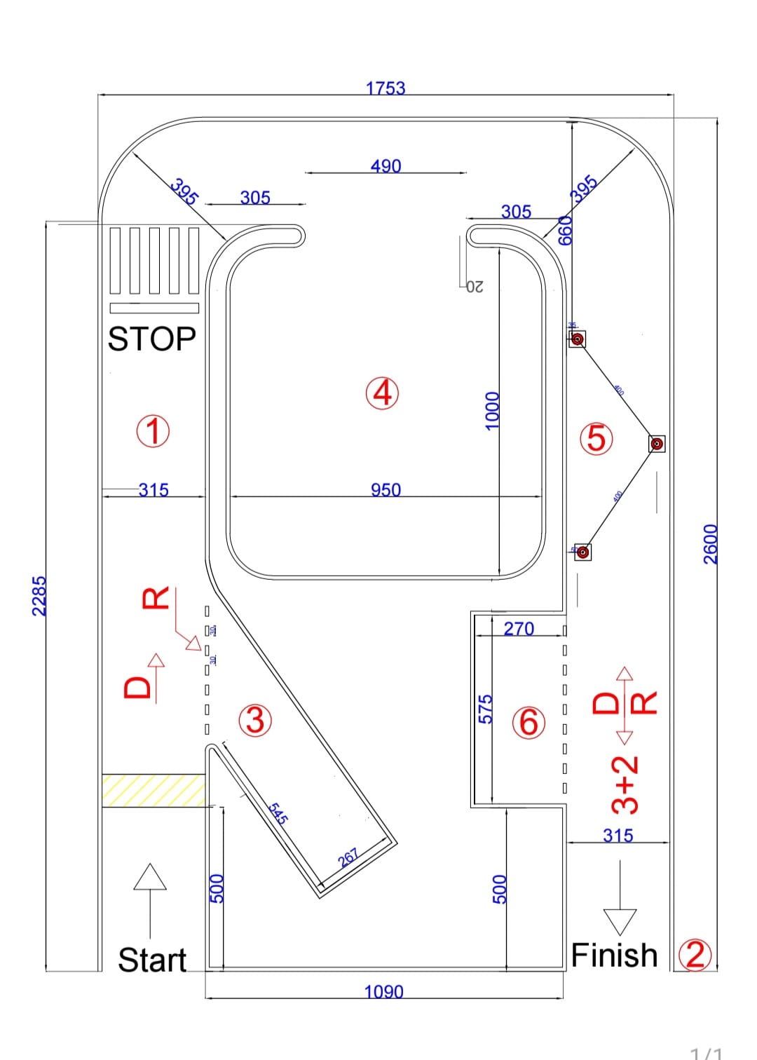 Driving test circuit